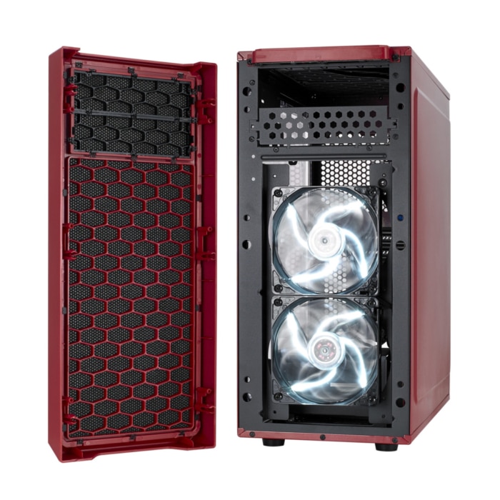 Fractal Design Focus G Mystic Red Fans View
