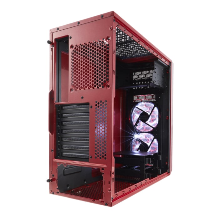 Fractal Design Focus G Mystic Red Back View