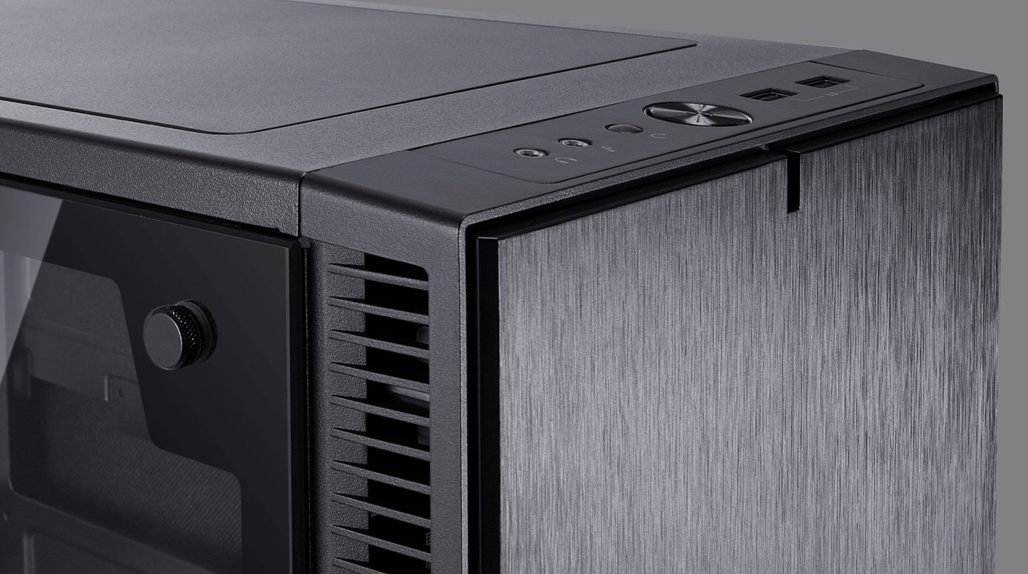 Fractal Design Define C Black TG Cover View