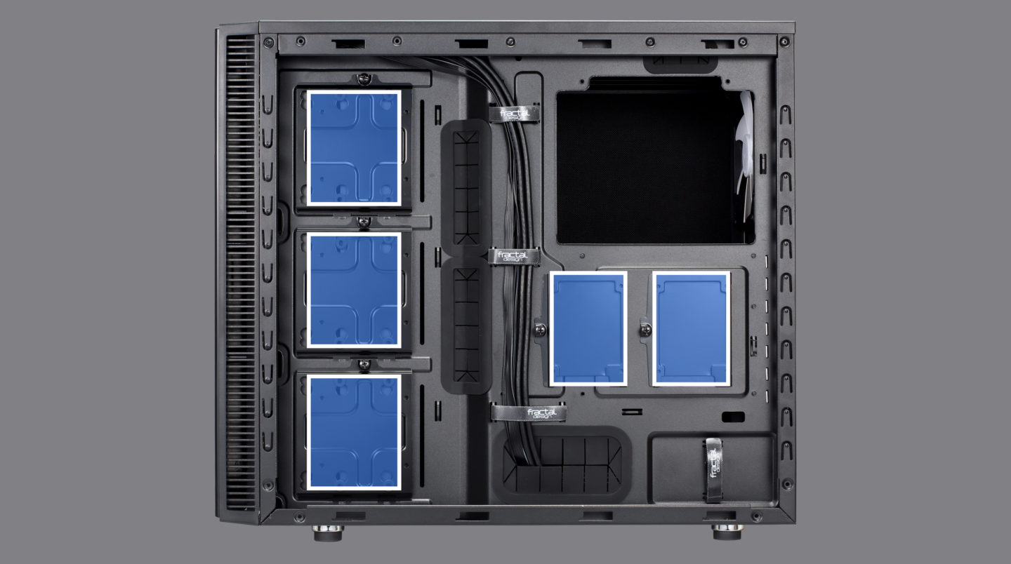 Fractal Design Define S Black Solid Cover View
