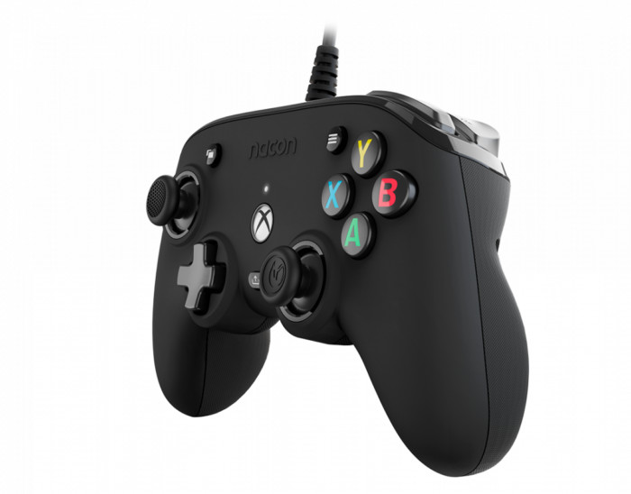 Nacon PRO Compact Controller Black Angled Side View
