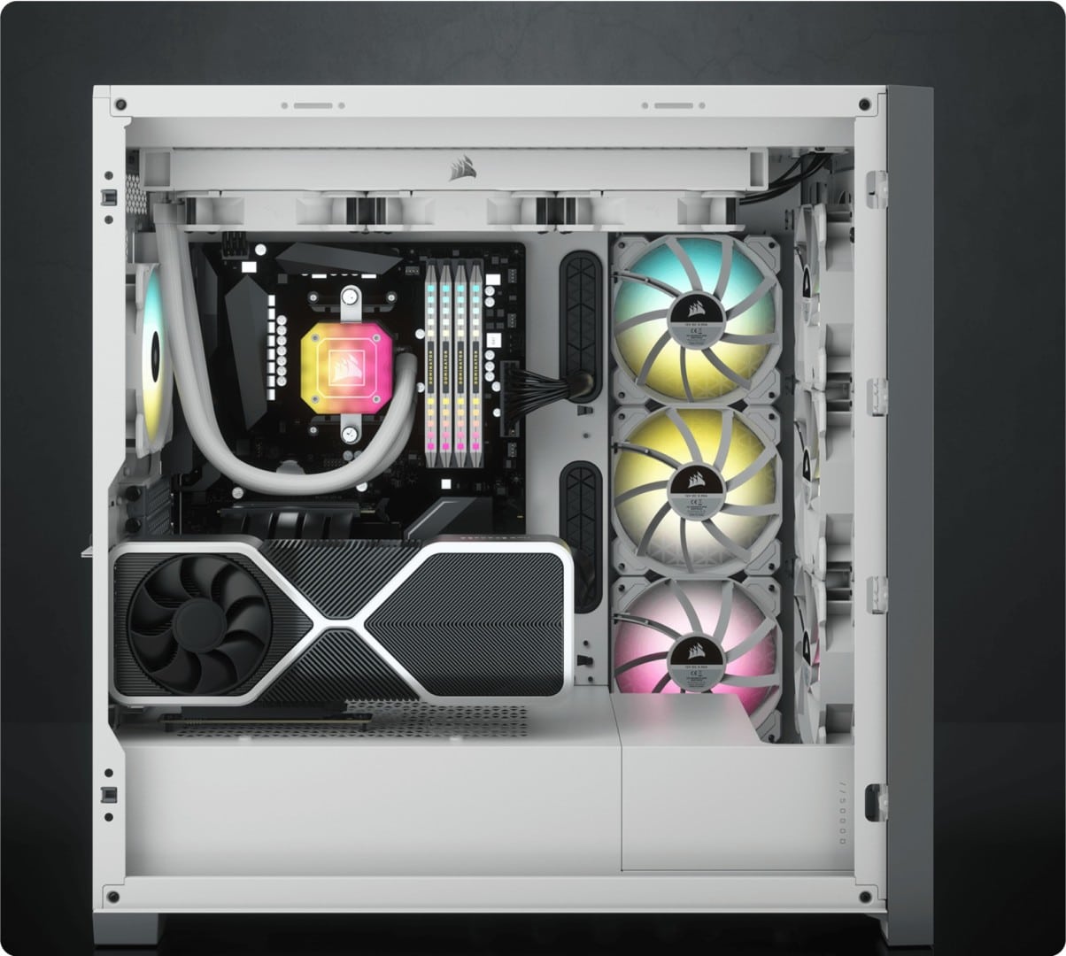 Corsair 5000D Airflow White Cover View