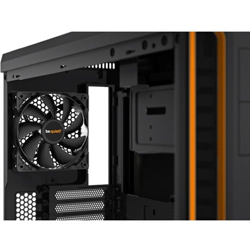 Be Quiet! Pure Base 600 TG Orange Trim Fan View