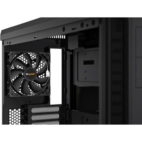 Be Quiet! Pure Base 600 TG Black Angled Fan View