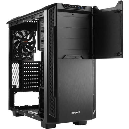 Be Quiet! Silent Base 600 Window Black Angled Front View