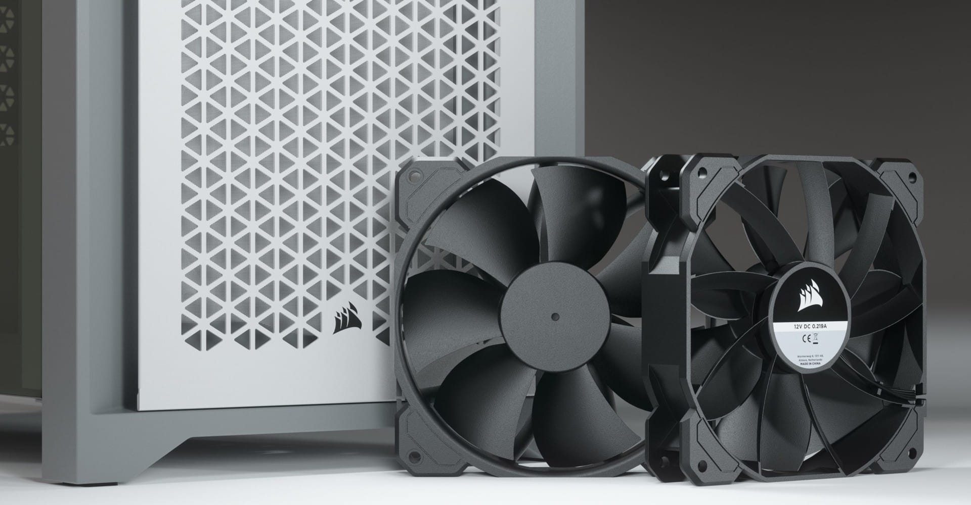 Corsair 4000D Airflow White Cover View