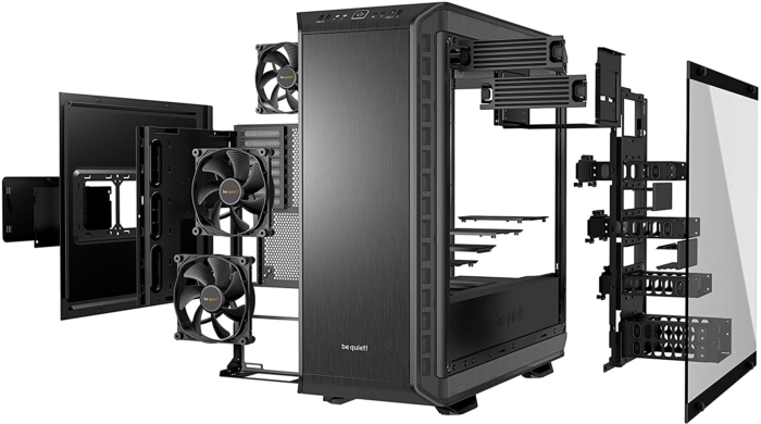Be Quiet! Dark Base Pro 900 Rev2 Black Angled Front View
