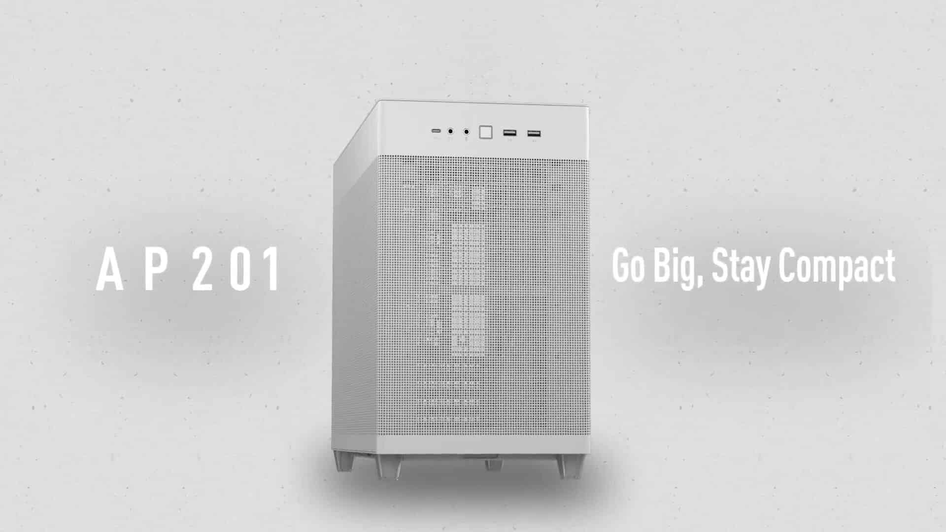 Asus Prime AP201 White Cover View