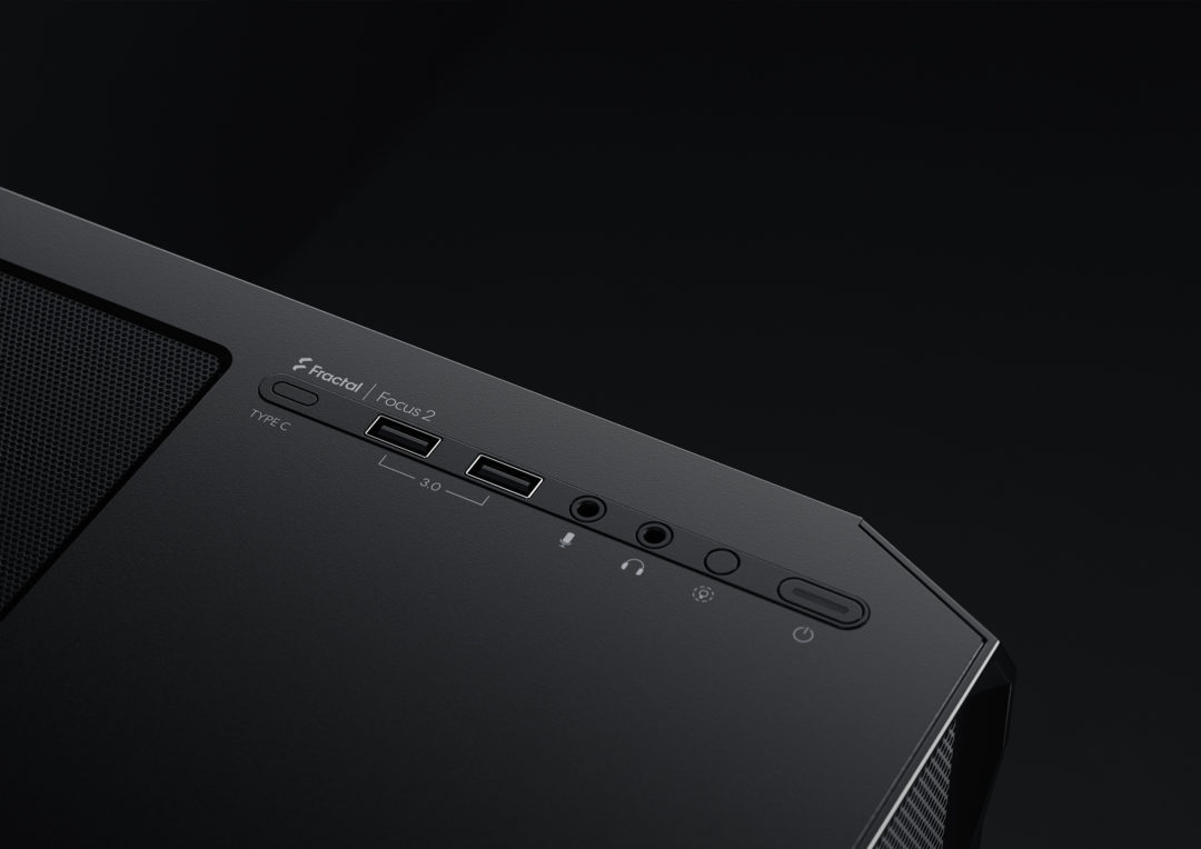 Fractal Design Focus 2 Black TG Cover View