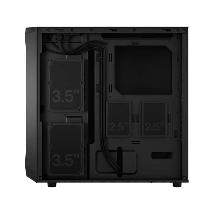 Fractal Design Focus 2 Black Solid Side View