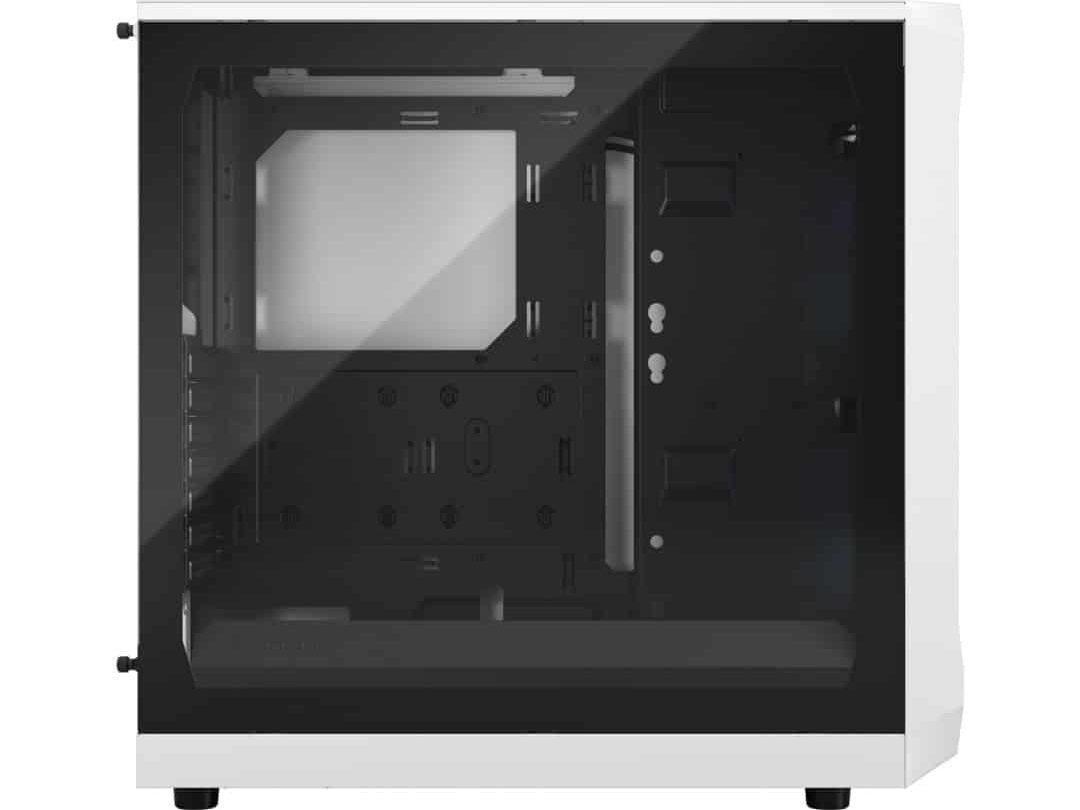 Fractal Design Focus 2 RGB White TG Side View