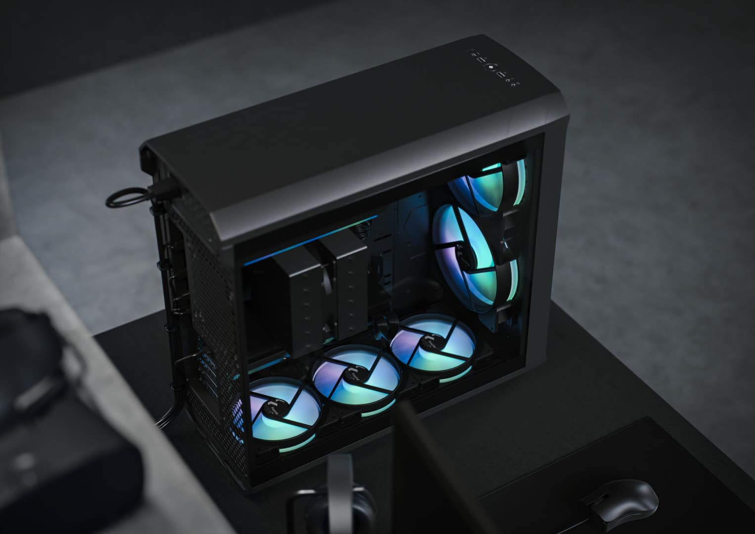 Fractal Design Torrent RGB Light TG Cover View