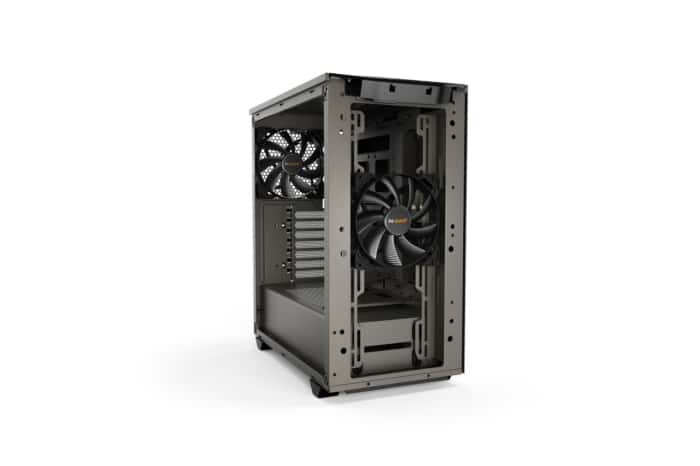 Be Quiet! Pure Base 500 Metallic Grey Angled Front View