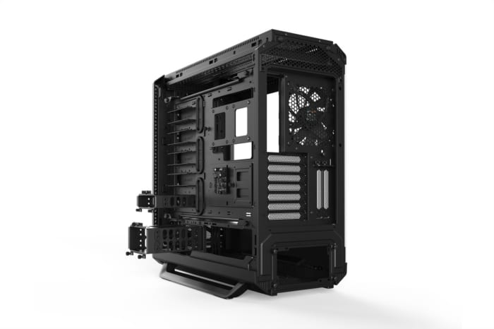 Be Quiet! Silent Base 802 Window Black Angled Rear View
