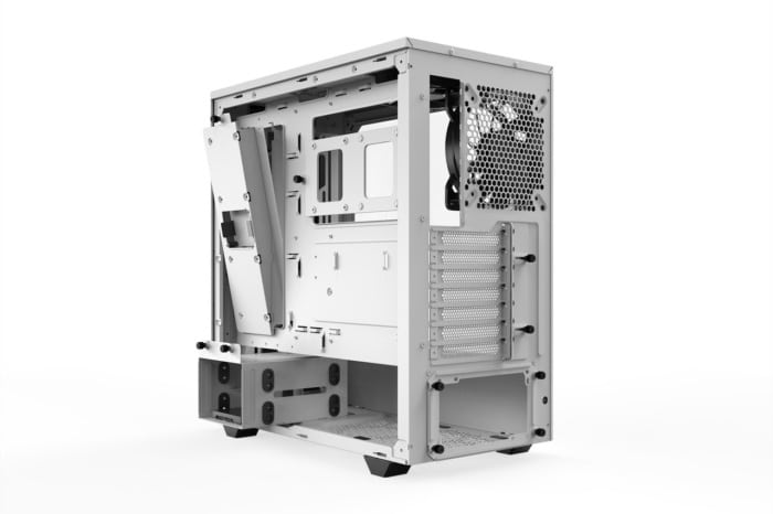 Be Quiet! Pure Base 500DX White Angled Rear View