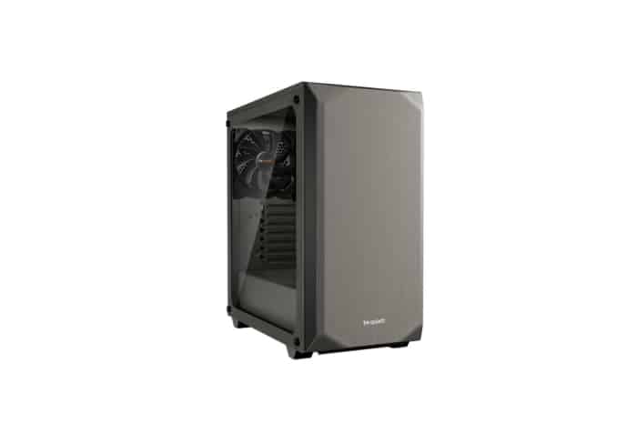 Be Quiet! Pure Base 500 Metallic Grey TG Angled Front View