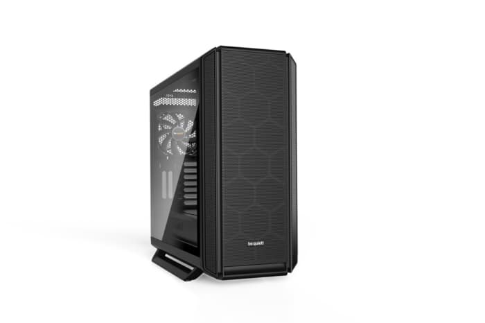 Be Quiet! Silent Base 802 Window Black Angled Front View