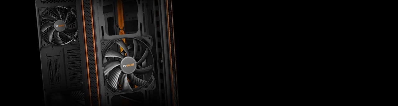 Be Quiet! Silent Base 601 Orange Trim Cover View