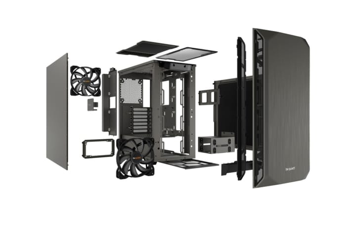 Be Quiet! Pure Base 500 Metallic Grey Layers View