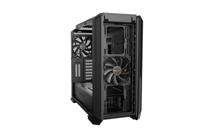 Be Quiet! Silent Base 601 Window Black Angled Front View