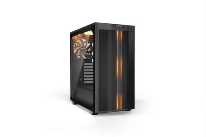 Be Quiet! Pure Base 500DX Black Angled Front View