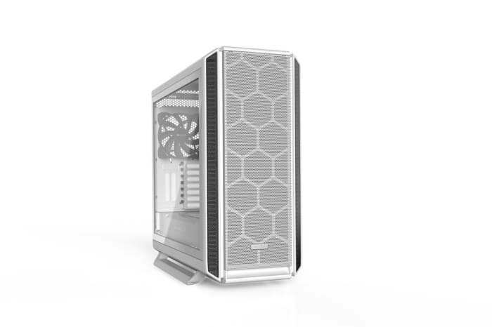 Be Quiet! Silent Base 802 Window White Angled Front View