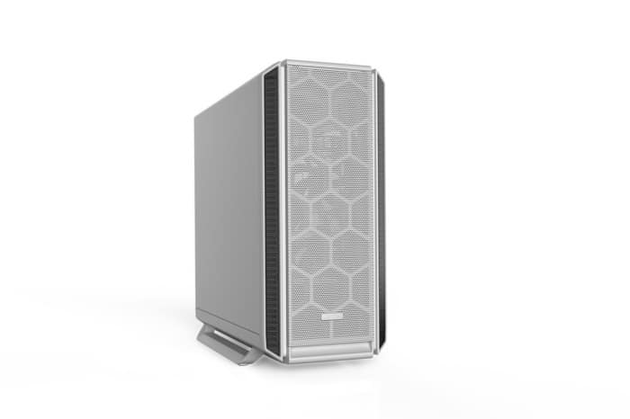 Be Quiet! Silent Base 802 White Angled Front View