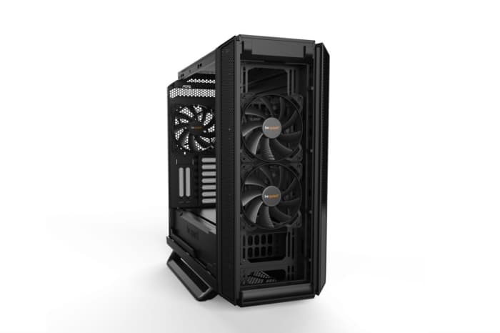 Be Quiet! Silent Base 802 Window Black Angled Front View