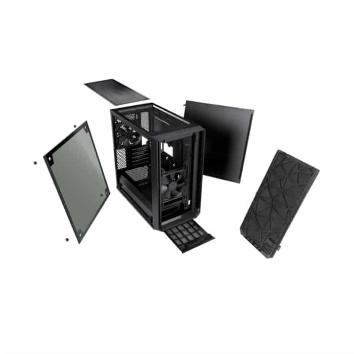 Fractal Design Meshify C Mini Dark TG Angled View