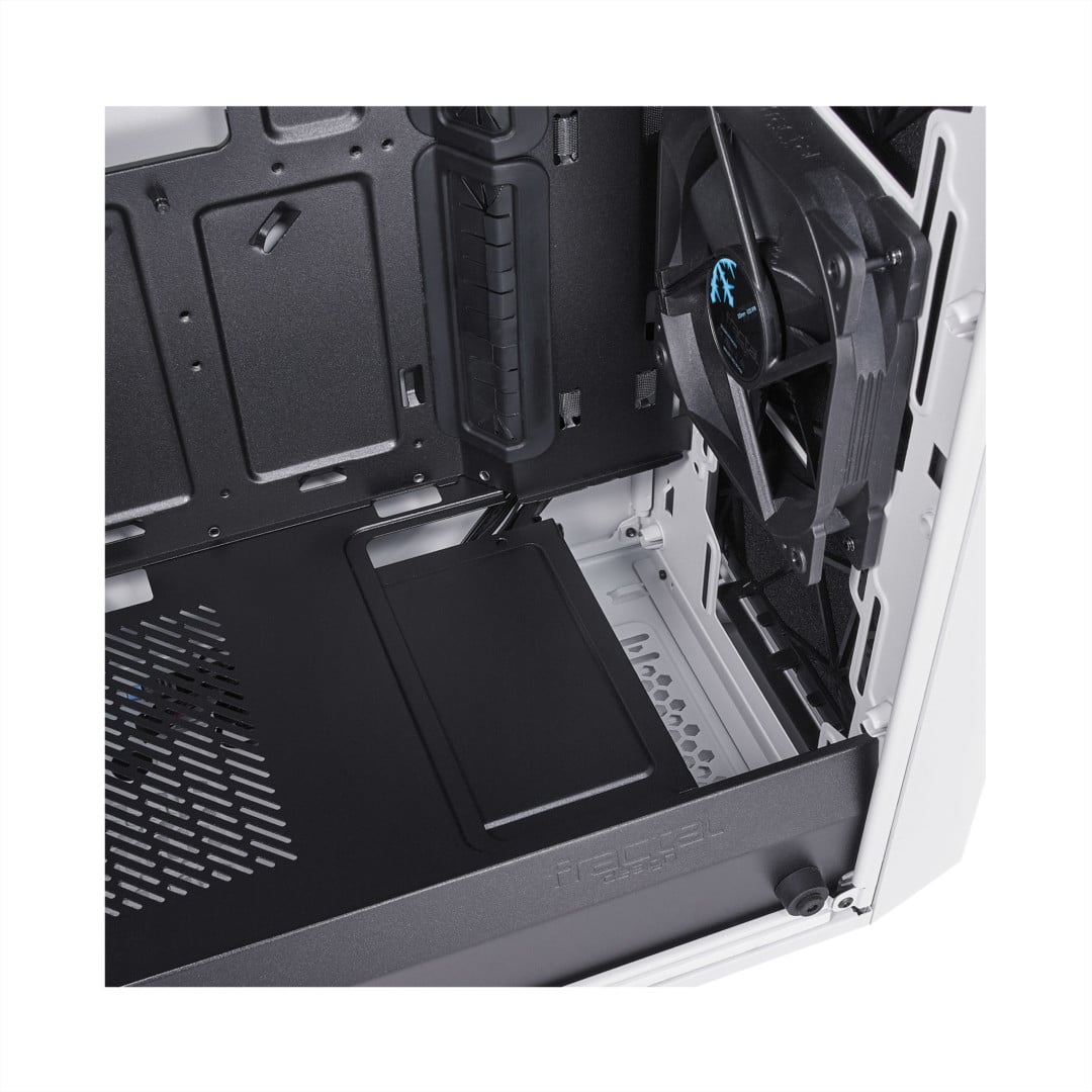 Fractal Design Meshify C White TG Fan View