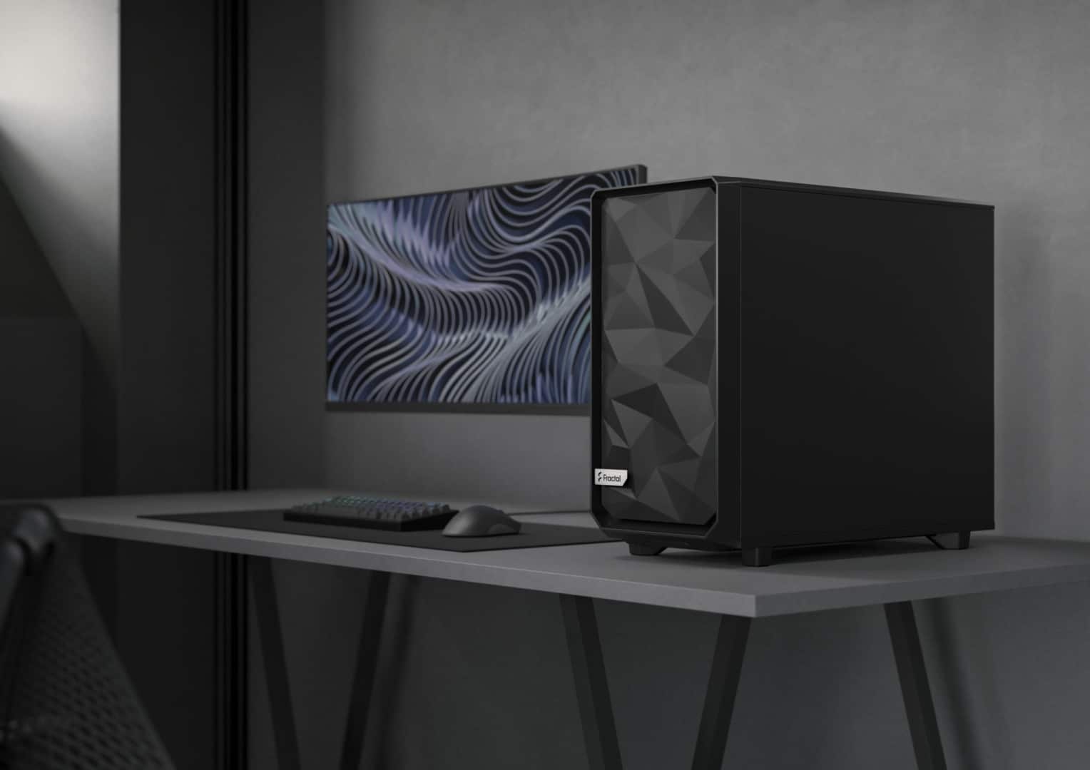 Fractal Design Meshify 2 Lite Light TG Black Cover View