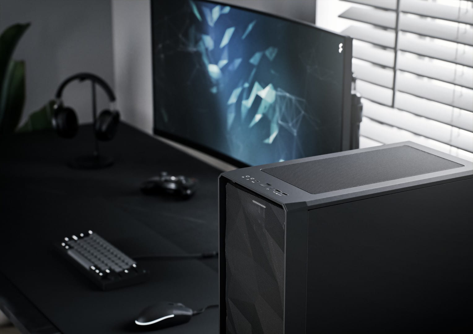 Fractal Design Meshify 2 Mini Black TG Cover View