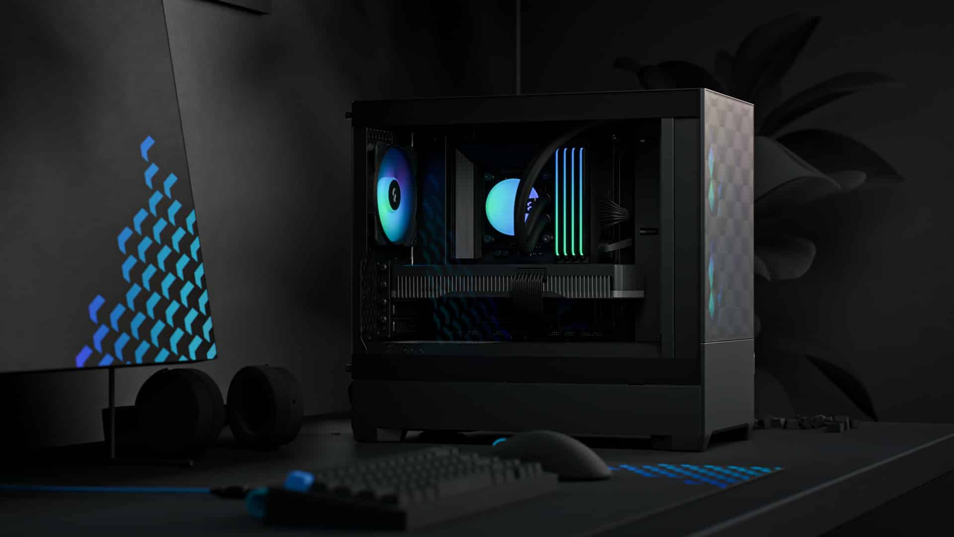 Fractal Design Pop Mini Air RGB Black TG Cover View