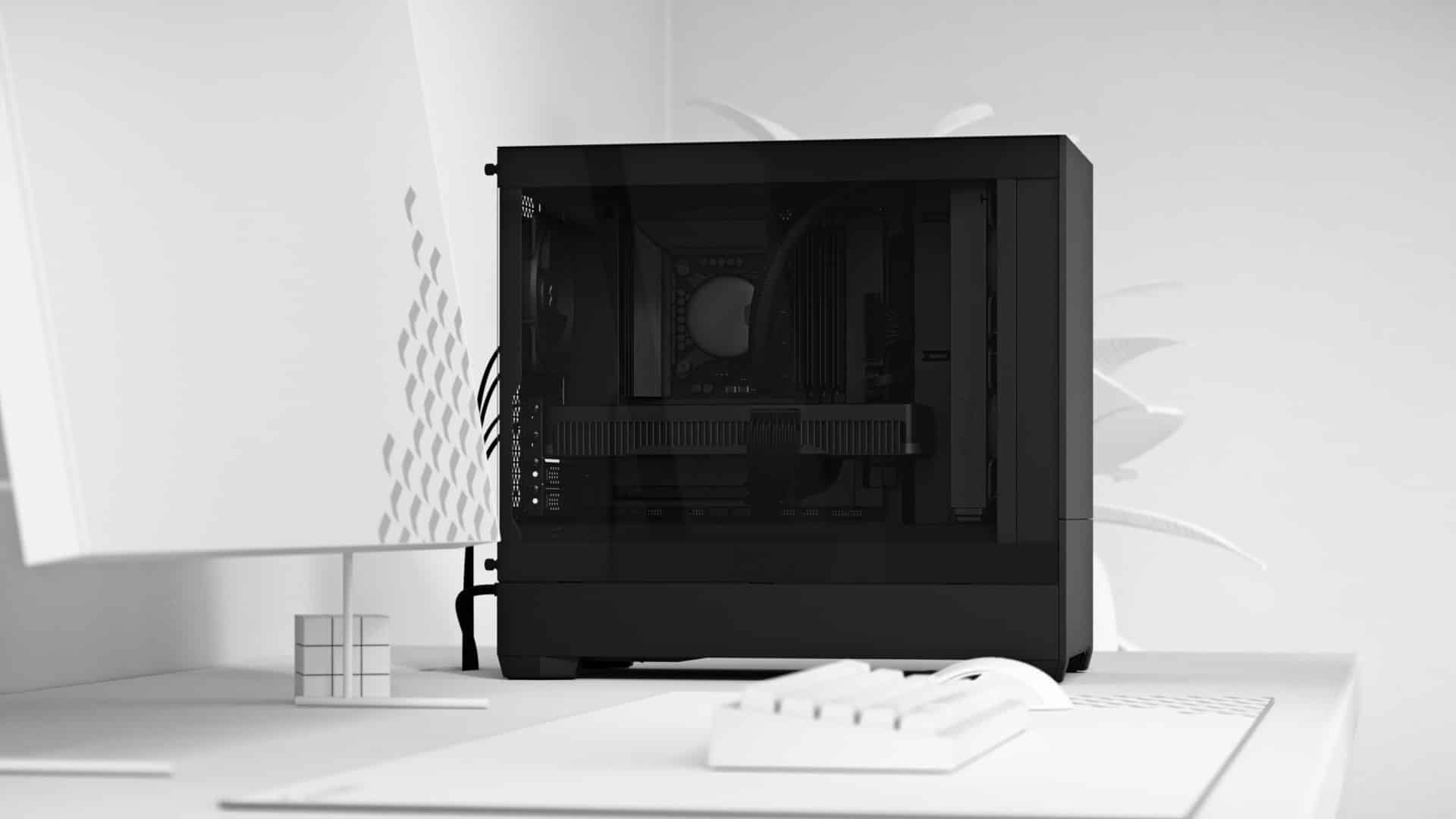 Fractal Design Pop Mini Silent Black TG Cover View