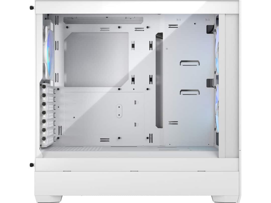 Fractal Design Pop Air RGB White TG Side View