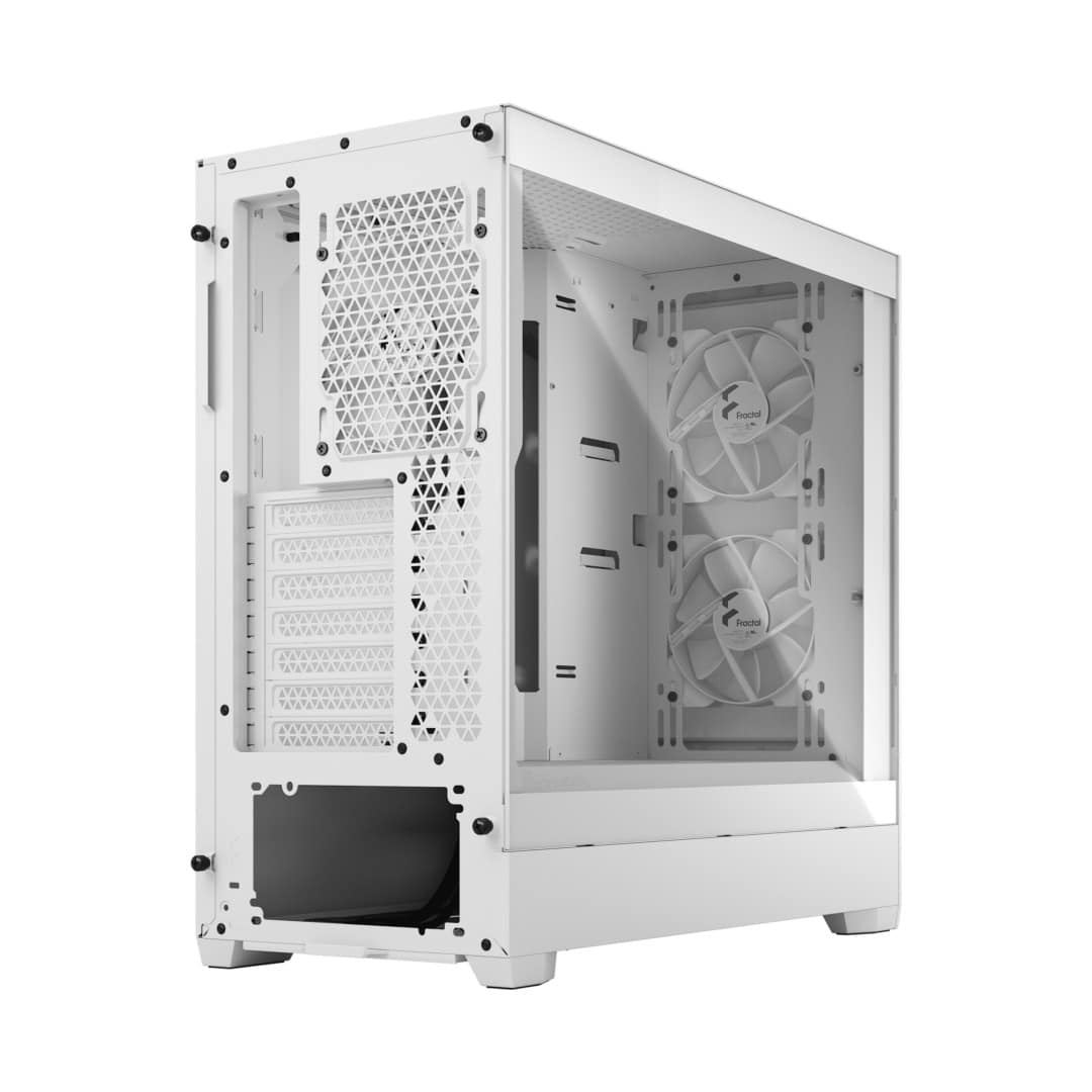 Fractal Design Pop Air White TG Angled Back View