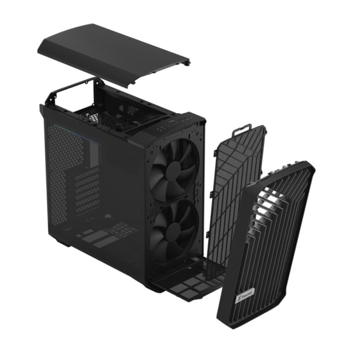 Fractal Design Torrent Compact Dark TG Angled Front View