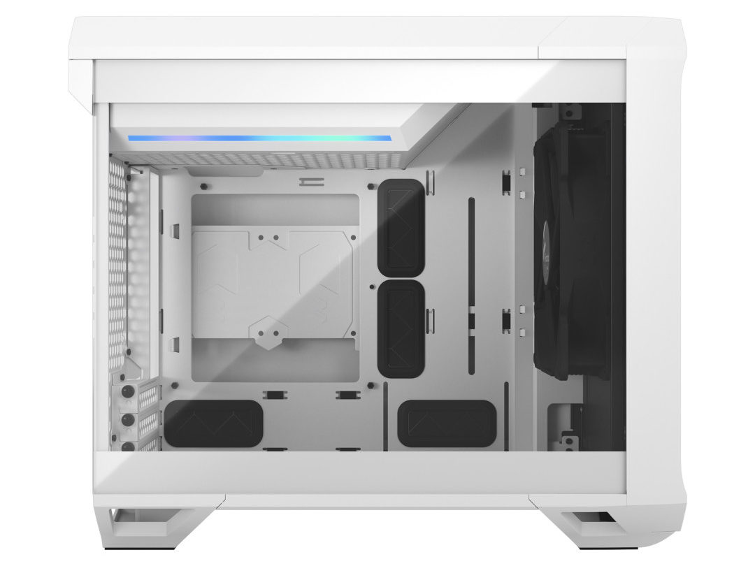 Fractal Design Torrent Nano White TG Side View