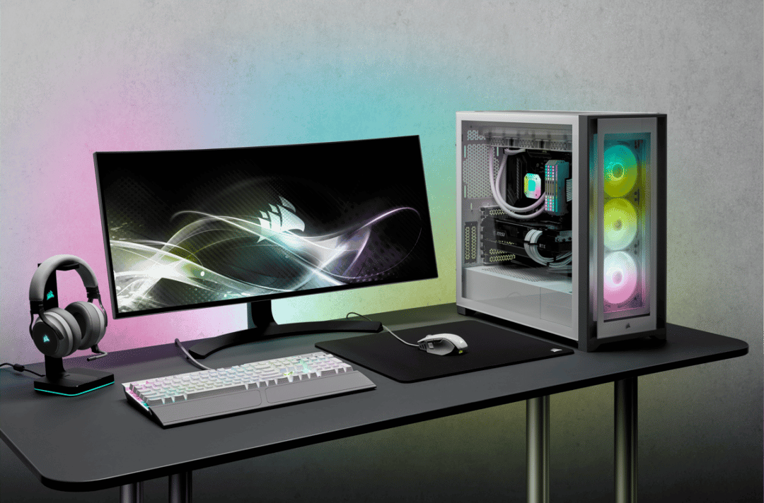 Corsair iCUE 5000X RGB White Cover View