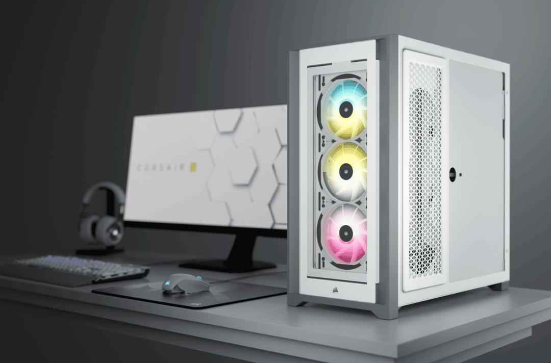 Corsair iCUE 5000X RGB White Cover View