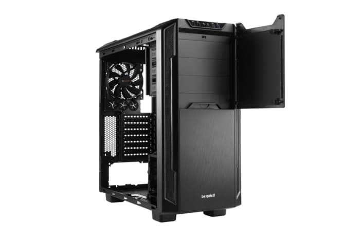 Be Quiet! Silent Base 600 Black Angled Front View