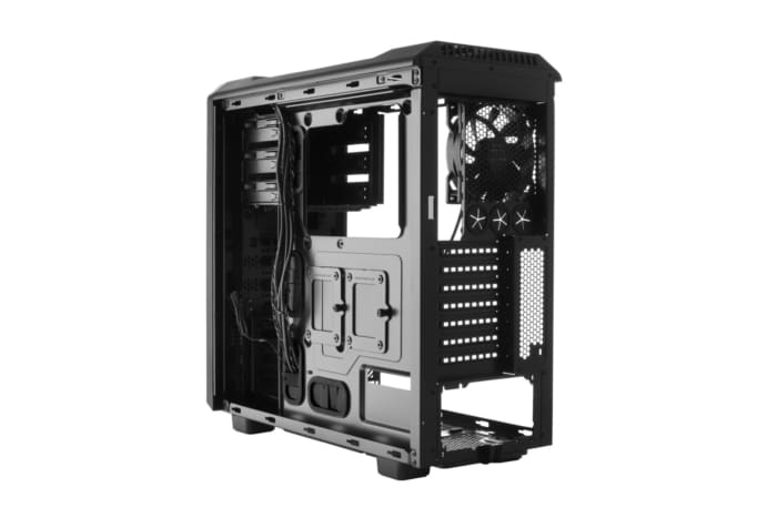 Be Quiet! Silent Base 600 Black Angled Rear View