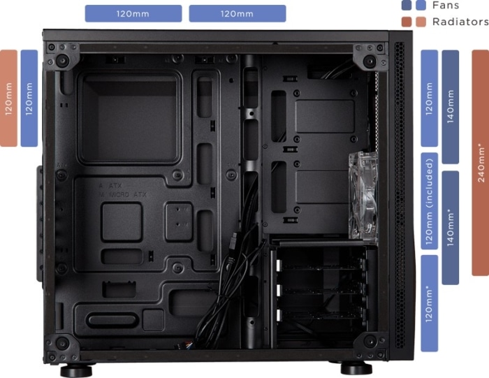 Corsair Carbide Series SPEC-05 Fans View