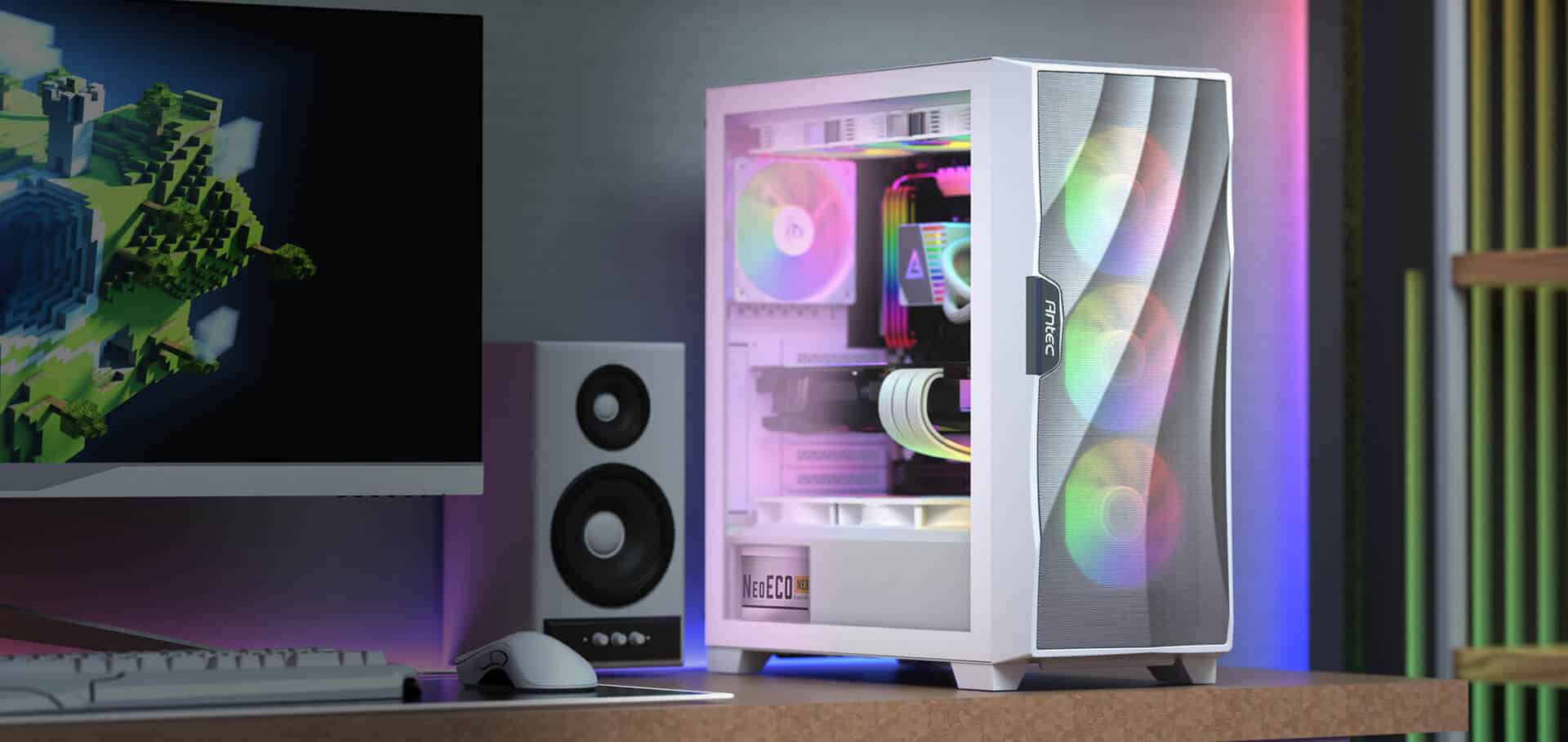 Antec DF700 FLUX RGB White Cover View