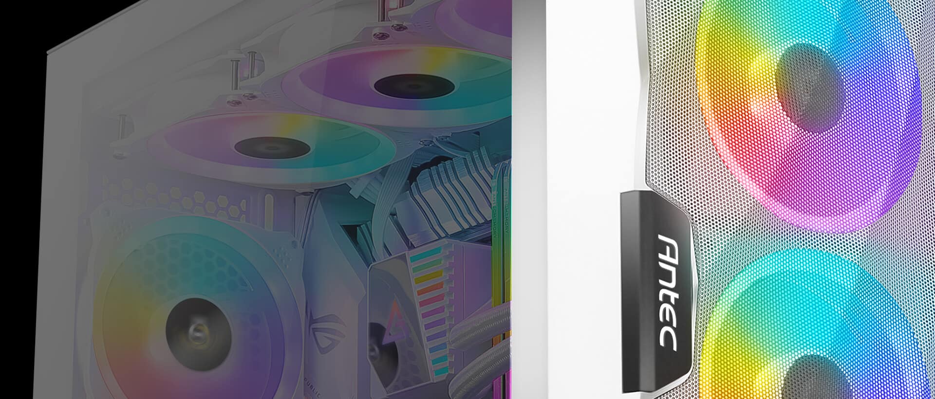Antec DF700 FLUX RGB White Cover View
