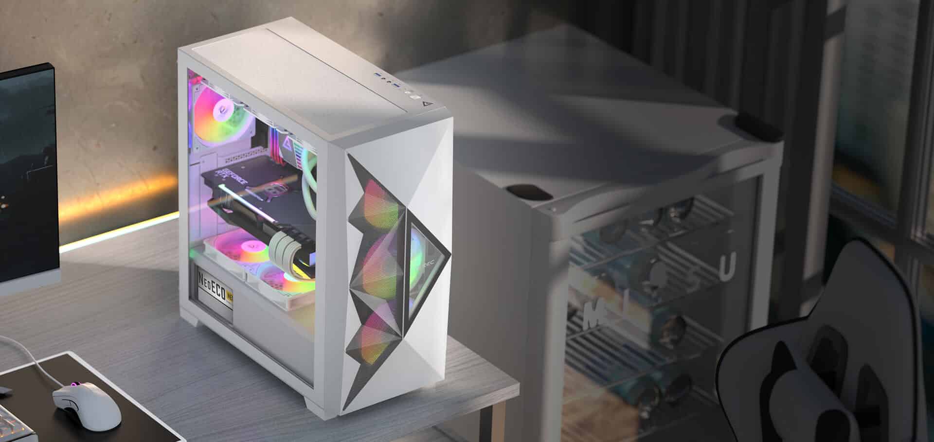 Antec DF800 FLUX RGB White Cover View