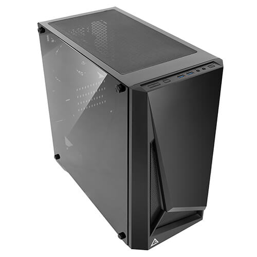 Antec DP301M Dapper Dark Phantom Angled Front View