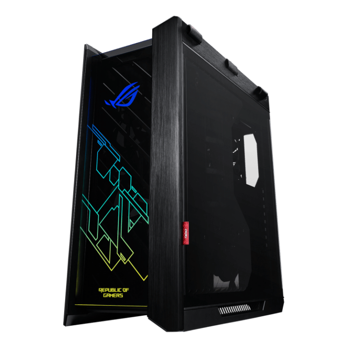 Asus ROG Strix Helios RGB Black Angled Front View