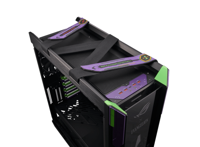 Asus ROG Strix Helios EVA Edition Case Handles View