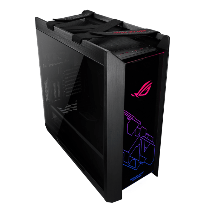 Asus ROG Strix Helios RGB Black Angled Front View
